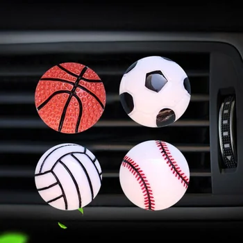 

Football and Basketball Modeling car air freshener perfume air conditioner outlet Perfume clip bulldog in auto air freshener