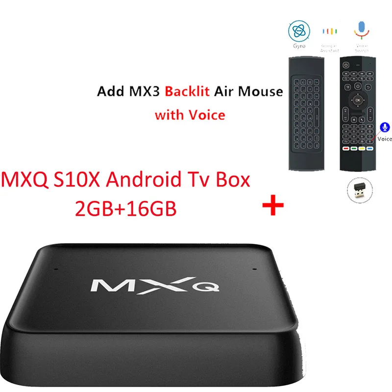 2GB16GB add MX3L Mic MXQ cube S10X Android ТВ коробка S905X 64-бит 2 Гб DDR3 16GB 2,4G/5G WI-FI LAN 10/100 м Bluetooth Android 7,1 в ТВ голос Управление ТВ коробка - Цвет: 2GB16GB add MX3L Mic