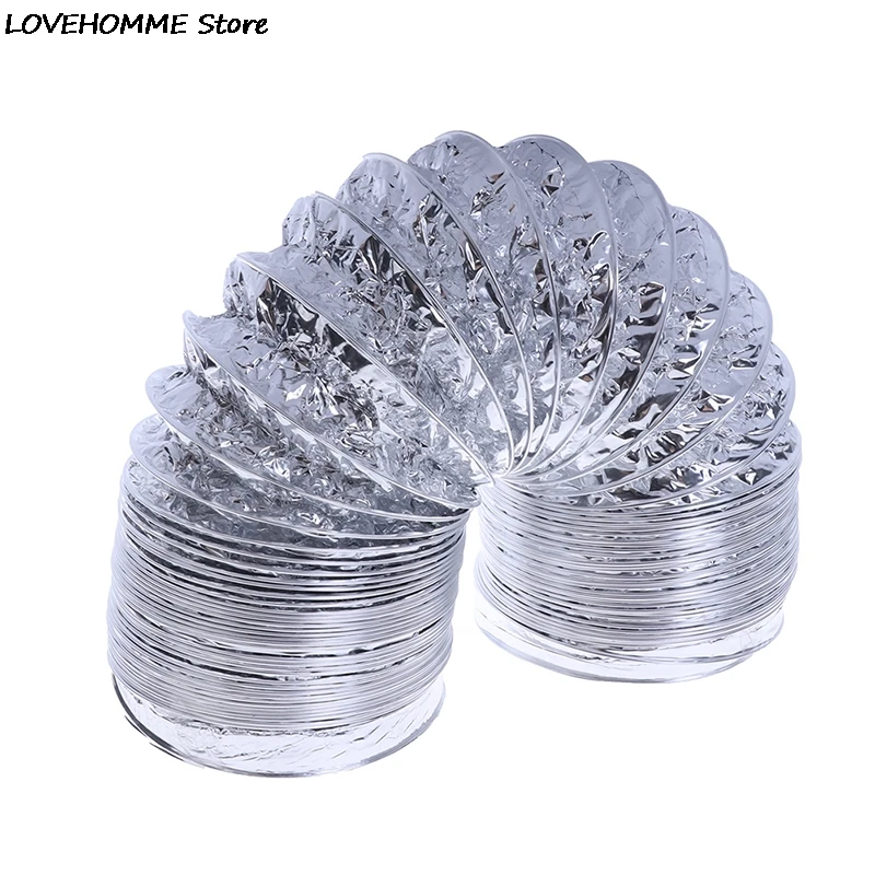 4inch Ventilator Pipe Aluminum Tube 2M Air Ventilation Hose aluminum foil ventilation pipe ventilation hose