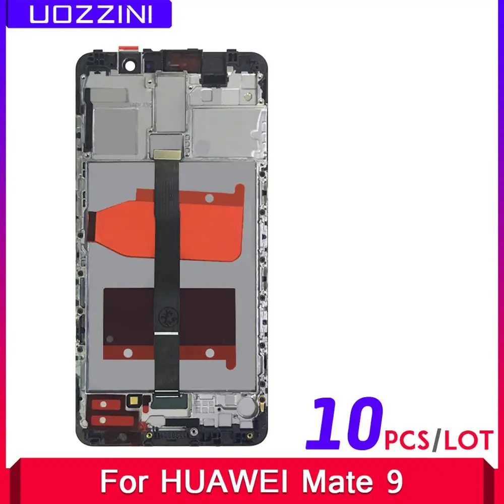 

10 Pcs 100% Tested Lcds For HUAWEI Mate 9 LCD Display Touch Screen Digitizer Assembly Replacement For Huawei Mate 9 Frame