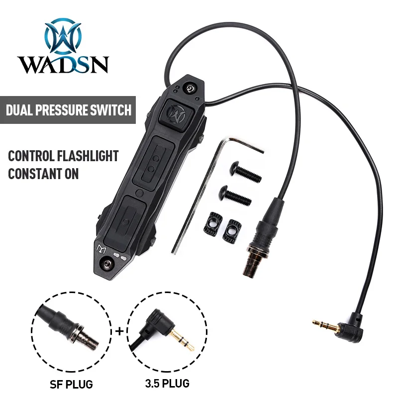 Tactical Pressure Switch For Weapon Lights - Modular Button Remote For SF M300/M600 & PEQ Series