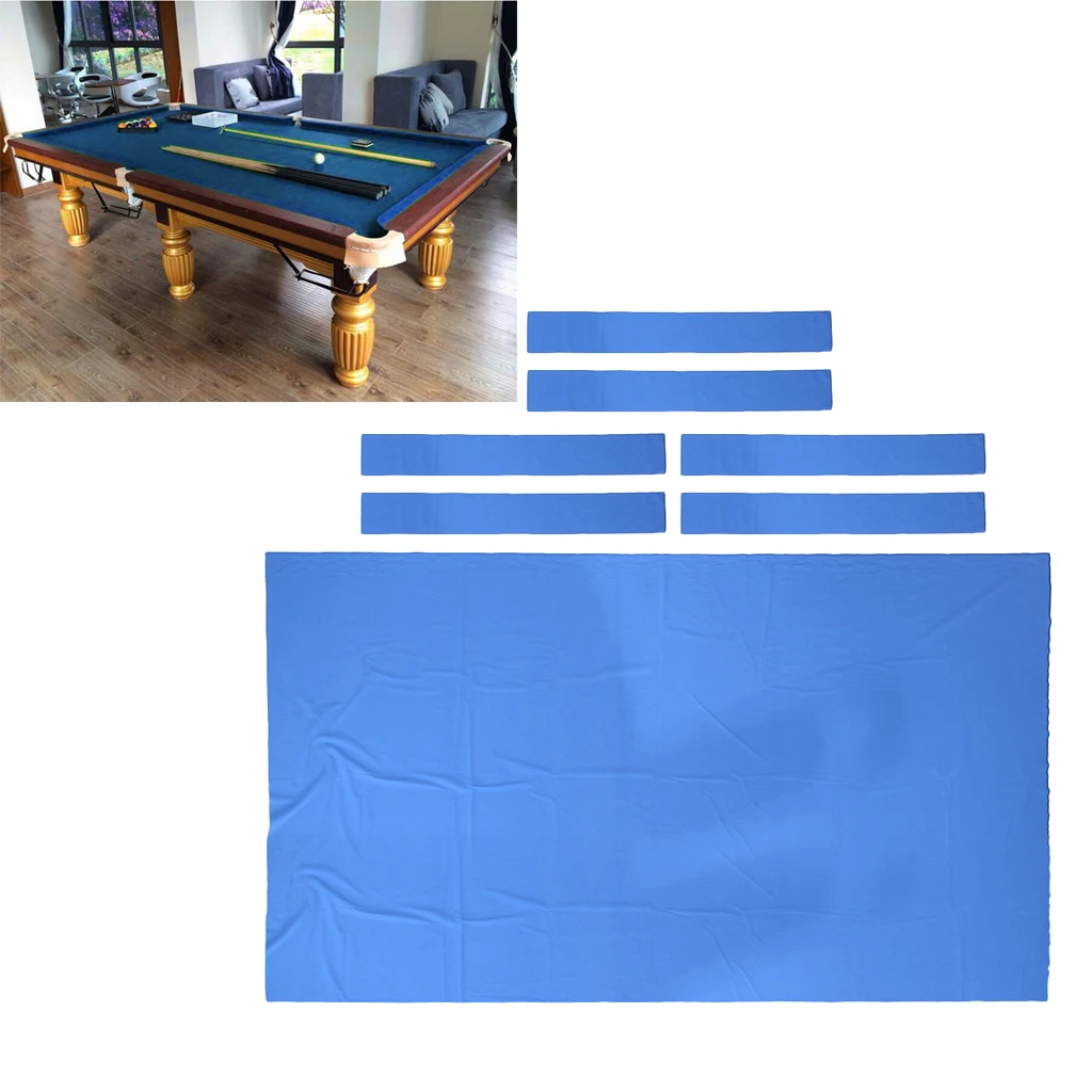 9 футов 0,9 мм войлок для бильярдного стола, премиум и прочная 9 ножная ткань для бильярдного стола защитная крышка-Яркий синий цвет