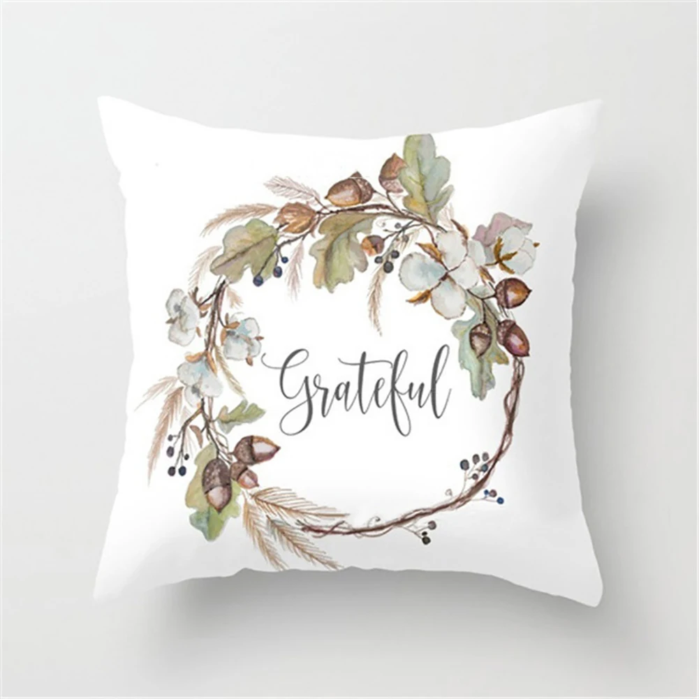 

Pumpkin Print Cushion Cover Sofa Bed Decorative Plush Throw Pillow Case For Home Office Halloween Cushion Cover