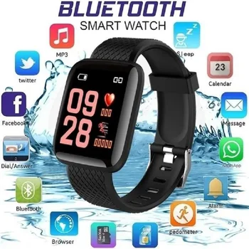 

Smartwatch 116 Plus Smart Sport Watch Fitness Bracelet Pedometer Heart Rate Informationg Reminder Waterproof for all phone