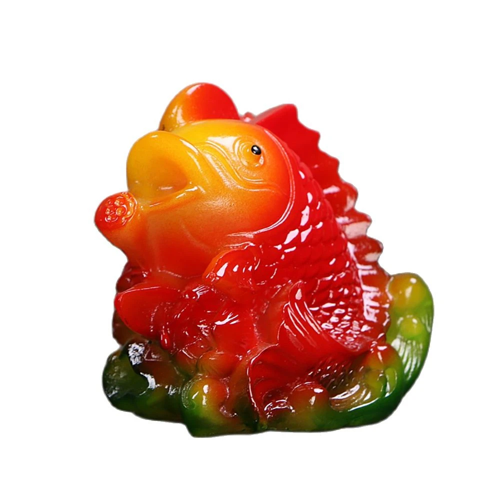 金魚の置物 色が変わる樹脂 美しい中国の手工芸品 お茶 ペット お茶のアクセサリー 風水の家の装飾品 Accessories Accessories Pet Petaccessories Pets Aliexpress