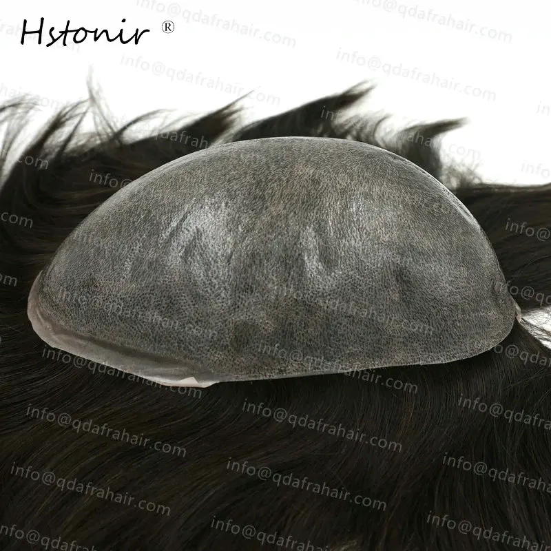 Hstonir длинные волосы натуральные мужские и женские парики европейские волосы remy инъекции парик из тонкой кожи H076