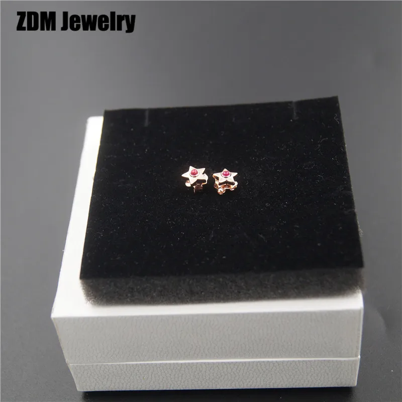 925 пробы Silver1: 1 аутентичные логотип серьги, ювелирные изделия для Для женщин