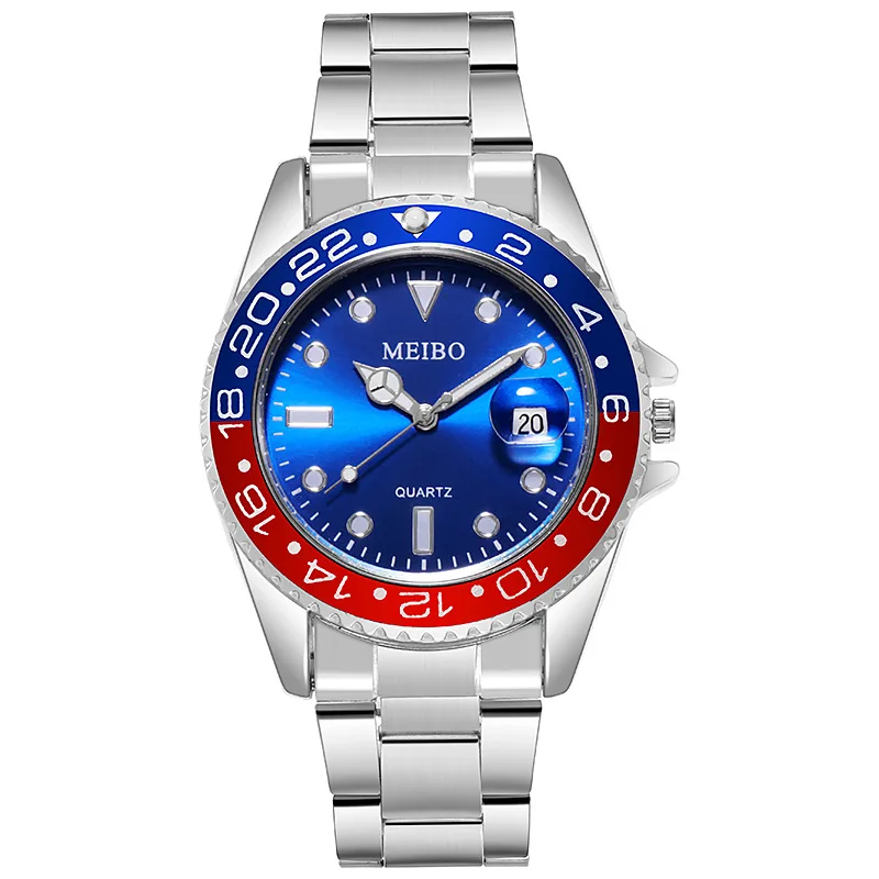 

2021 Luxury Brand Calender Watches Men Fashion Casual Stainless Steel Quartz Watch For Men Waterproof Wristwatch Clock Relogio