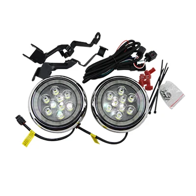 Светодиодный передний бампер мини ралли свет W/DRL Halo для Mini Cooper R55 R57 R58 R60 R61 Countryman CANbus без ошибок авто свет - Color: Chrome Rally Light