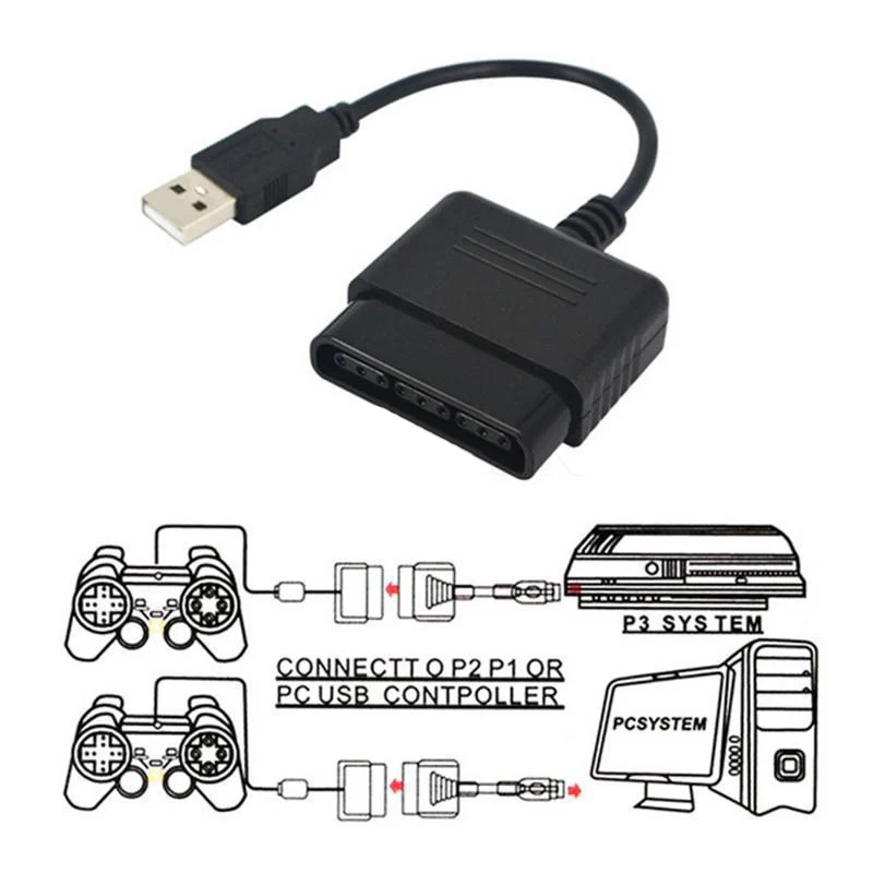 Для sony Playstation 2, 1, PSX контроллер к usb-адаптер для PS3 и Windows PC контроллер работает w/guns& dance колодки два удара