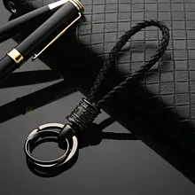 Honest стиль воловья кожа плетение автомобильный брелок кулон мужской женский подарок