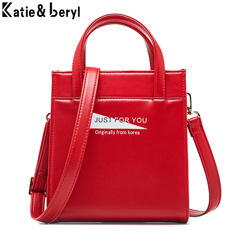 Brand Designer Red Small Shoulder Bag For Women High Quality Female