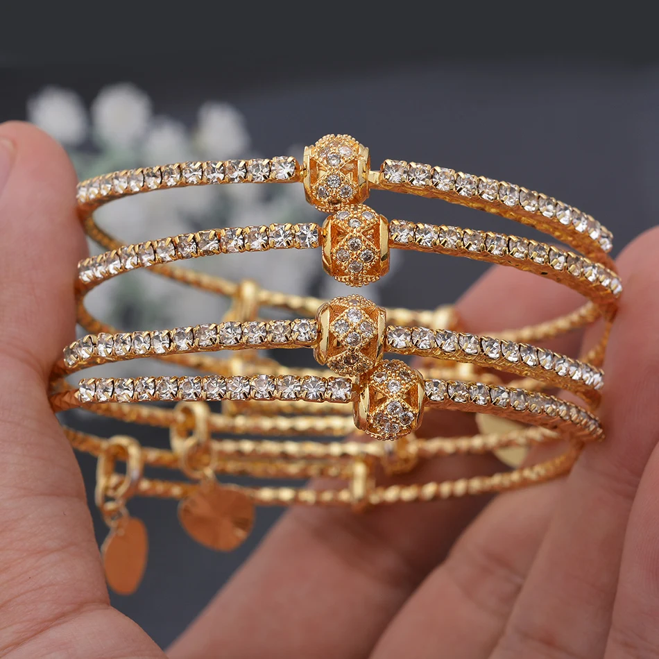 Gold Bangles For Kids, Copper Baby Bracelets With Ring Jewelry Child Gifts,  Arabic Indian Jewelry From Sihuai05, $5.89 | DHgate.Com