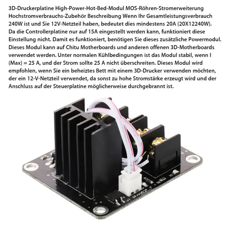 Mosfet W/кабель Ramps Отопление кровать предохранитель Материнская плата замена для 3d принтера