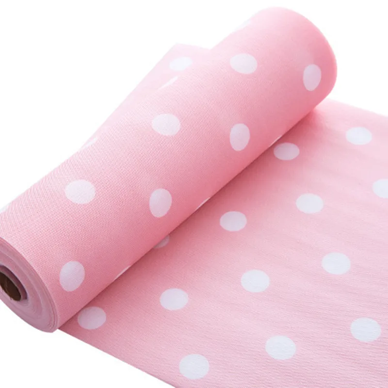 pink 30*300 см вкладыш для ящика, коврик для стола, кухонный ящик, бумага в горошек, Цветочный, клубника, водонепроницаемый, маслостойкий, сделай сам, шкаф, столовая подкладка, коврик - Цвет: pink