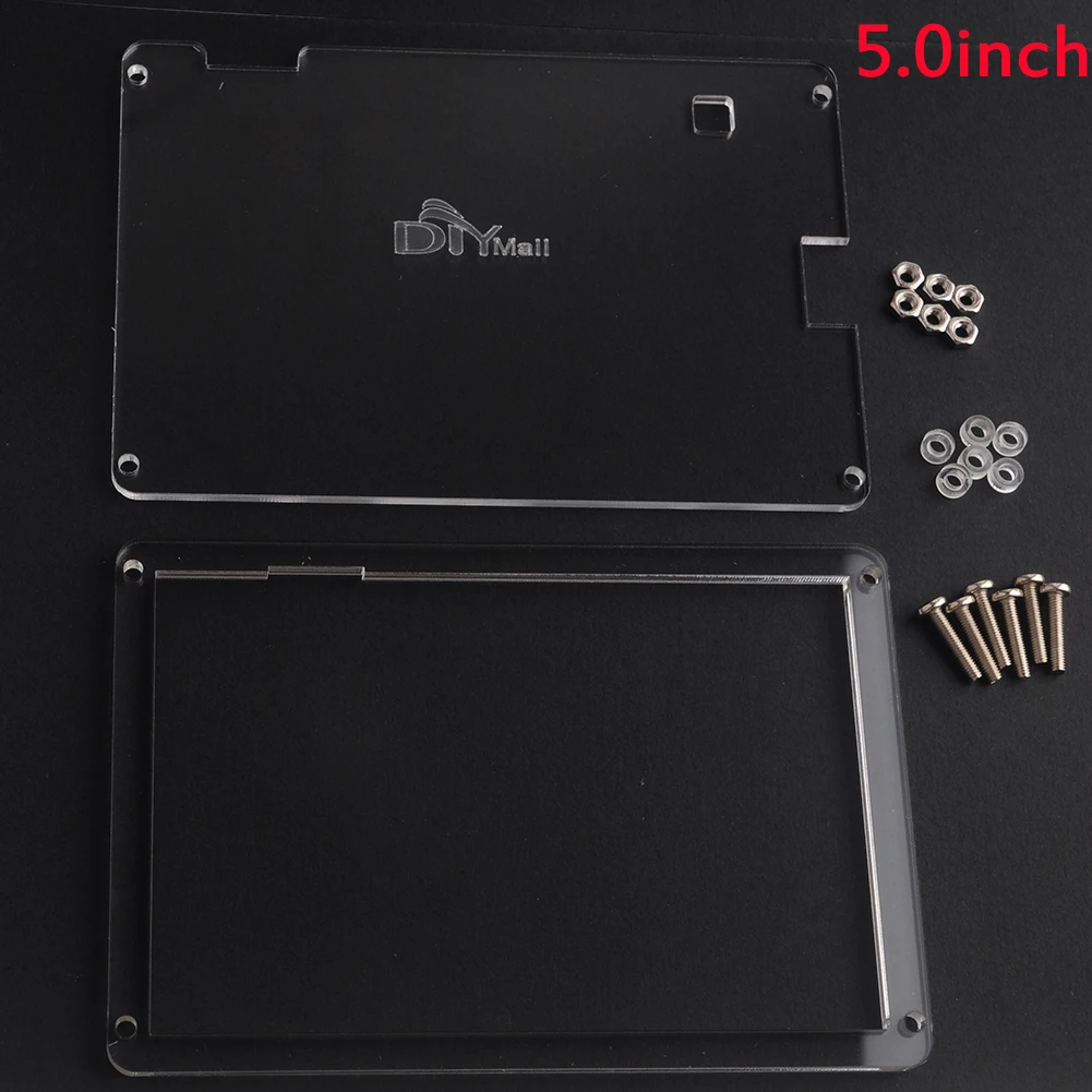 for 5.0inch Акриловый прозрачный чехол для Nextion основные Сенсорный экран Дисплей 2,4/2,8/3,2/3,5/4,3/5,0/7,0 дюйма Nextion прозрачный чехол - Комплект: for 5.0inch