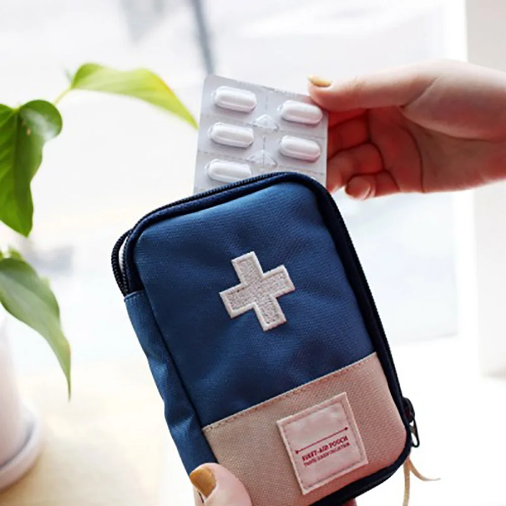 Bolso de primeros auxilios vacío, bolso de emergencia para viaje, medicina, bolsas de almacenamiento, organizador de supervivencia al aire libre, AUG889