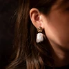 Peri'sBox Wave Shape Irregular Baroque Pearl Earrings Natural Freshwater Pearl Earrings Drops Vintage French Earrings for Women ► Photo 2/6