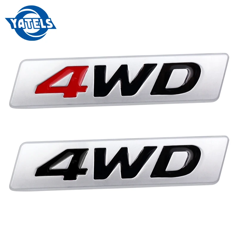 1 шт. хромированная металлическая 3d наклейка эмблема 4WD значок для стайлинга