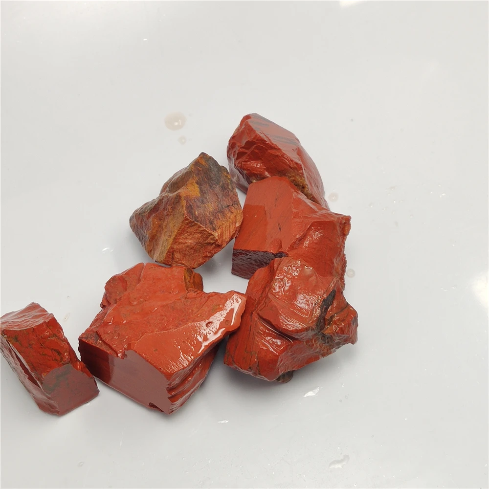 Natural Red Jasper Stones Healing Crystal Gemstones Mineral Specimens in Bulk Material for Jewellery For Fish Tank Aquarium