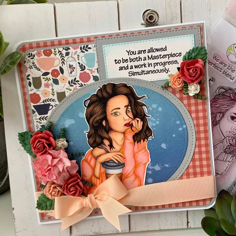 

4*6 Inch Perfect Lady Transparent Silicone Clear Stamp For Scrapbooking DIY Craft Decoration Soft Stamp Photo