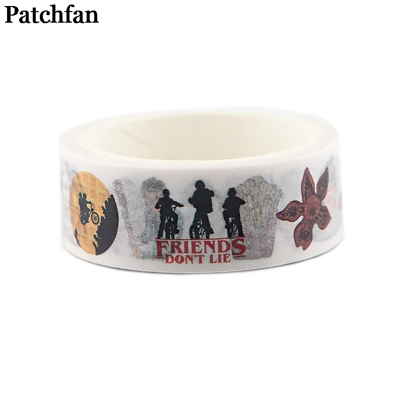 20 шт./лот Patchfan Stranger things 90s забавные DIY Скрапбукинг дети Васи бумага маскирующая Лента Печатный узор наклейка Пастер A2339
