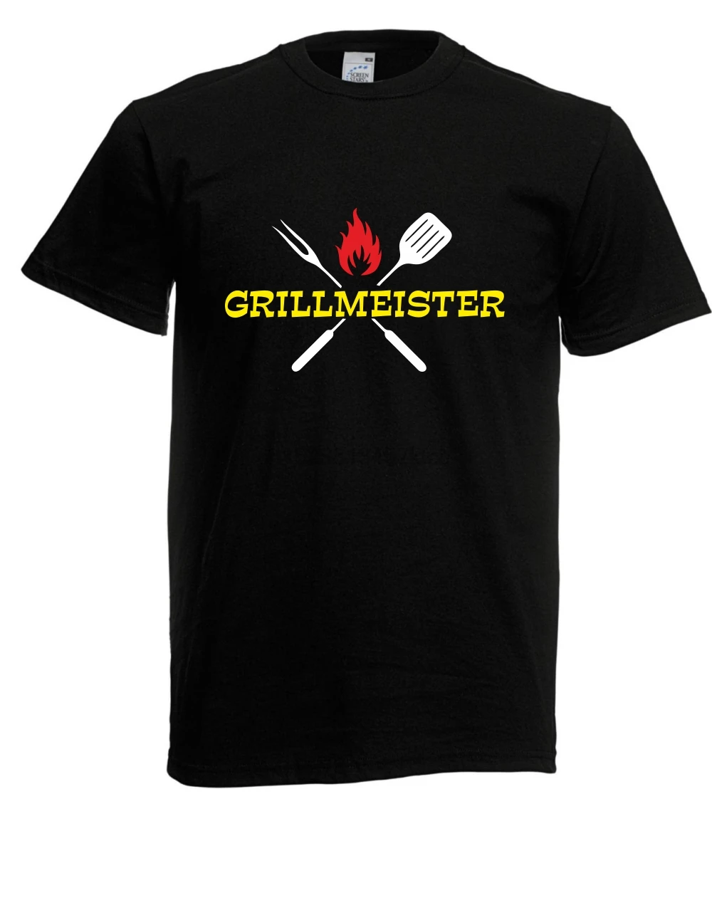 Мужская футболка из 100% хлопка футболки с принтом Herren Grillmeister Bis 5XL |