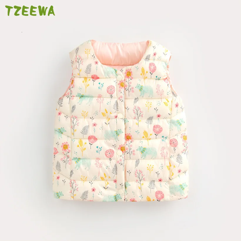 

Kids Vest For Girls Round Collar Colete Infantil Soft Warm Baby Vest Down Baby Girl Clothes Children Winter Baby Girls Waistcoat