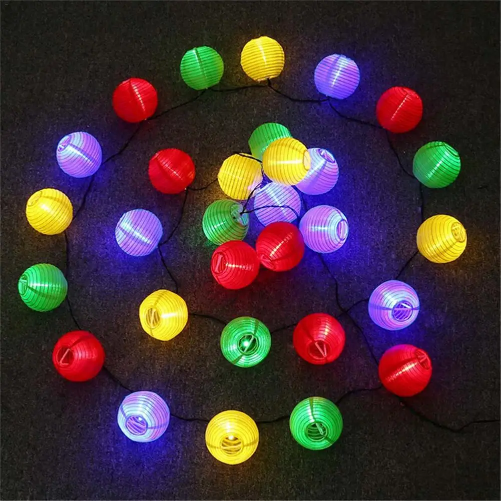 2 режима Солнечный 20LED фонарь струны Открытый водонепроницаемый Рождественский день сад декоративный фонарь гирлянда Сказочный Глобус Рождественский Декор
