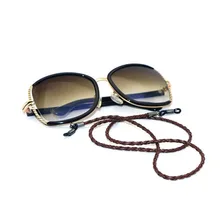 Модная кожаная Веревка Регулируемый конец очков шейный ремешок изысканный шнурок для очков универсальные аксессуары для очков