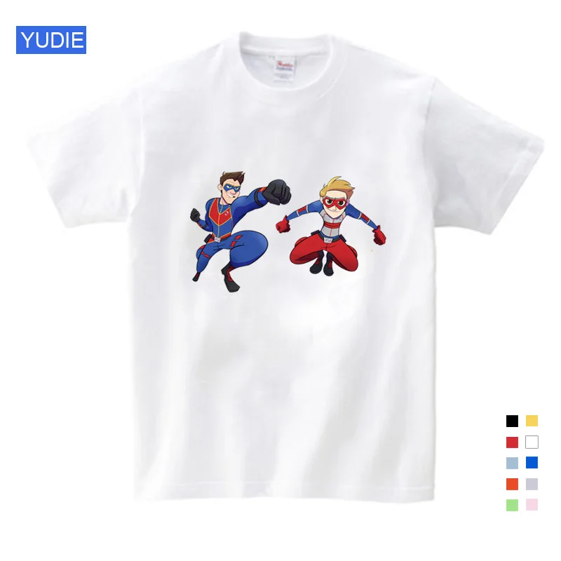 Футболка с принтом «Henry Danger» Футболки для мальчиков детские футболки, Забавные футболки для девочек одежда для малышей Модная детская одежда из хлопка с милым рисунком - Цвет: kids t shirt