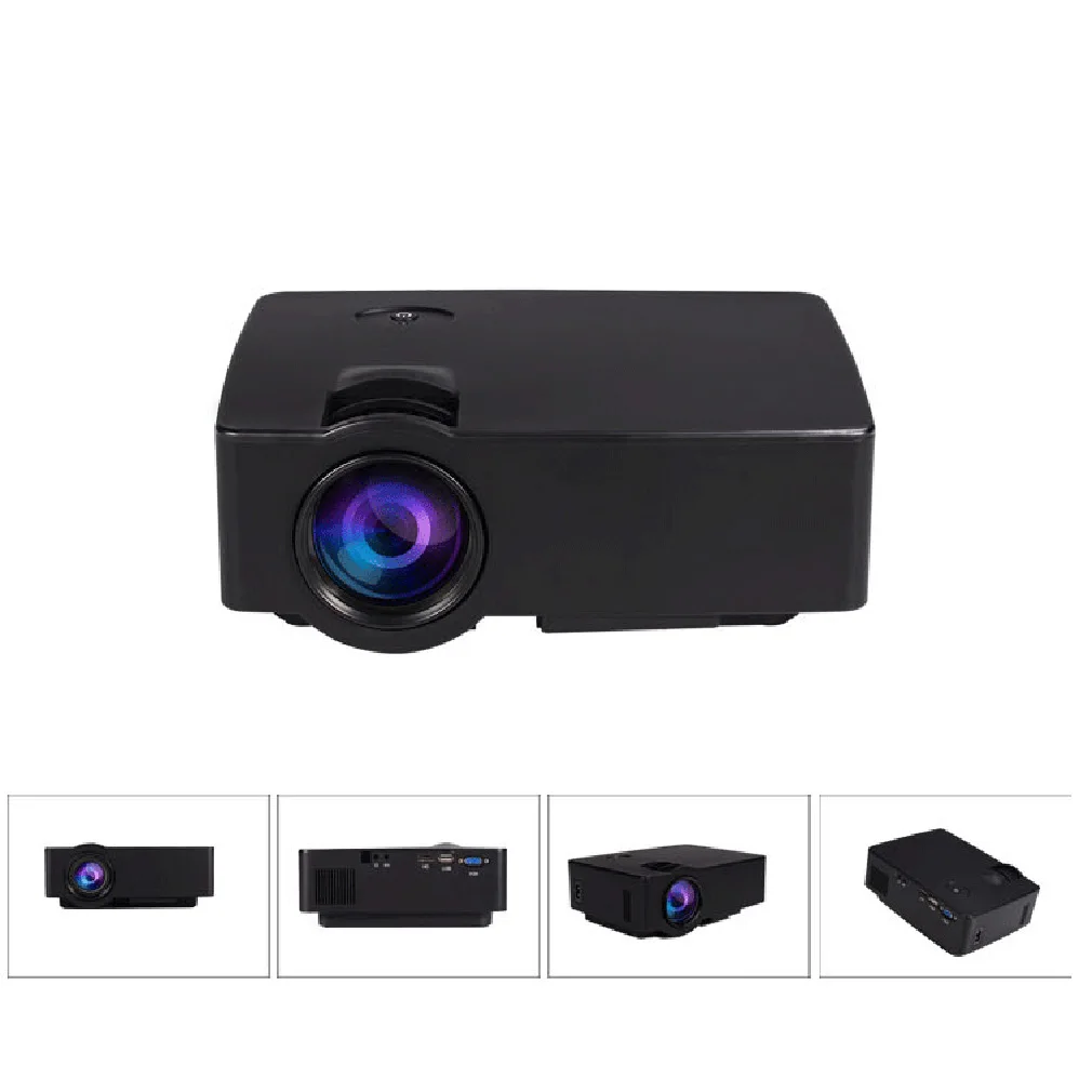 

Mini Home Multimedia Cinema LED HD Technology Projector LCD Technology Support AV VGA USB Home Theater Video E08