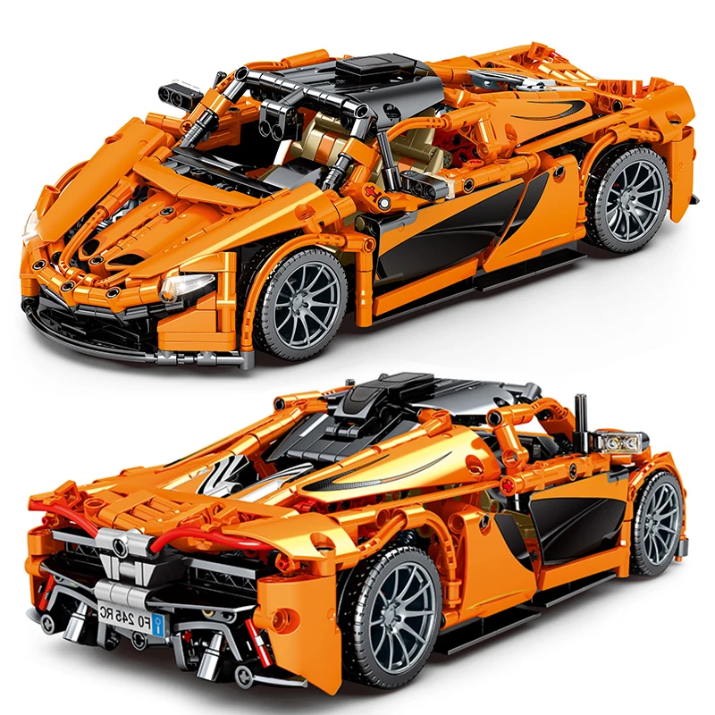 Technic Idea известный гоночный автомобиль розовый GT3 строительные блоки кирпичи