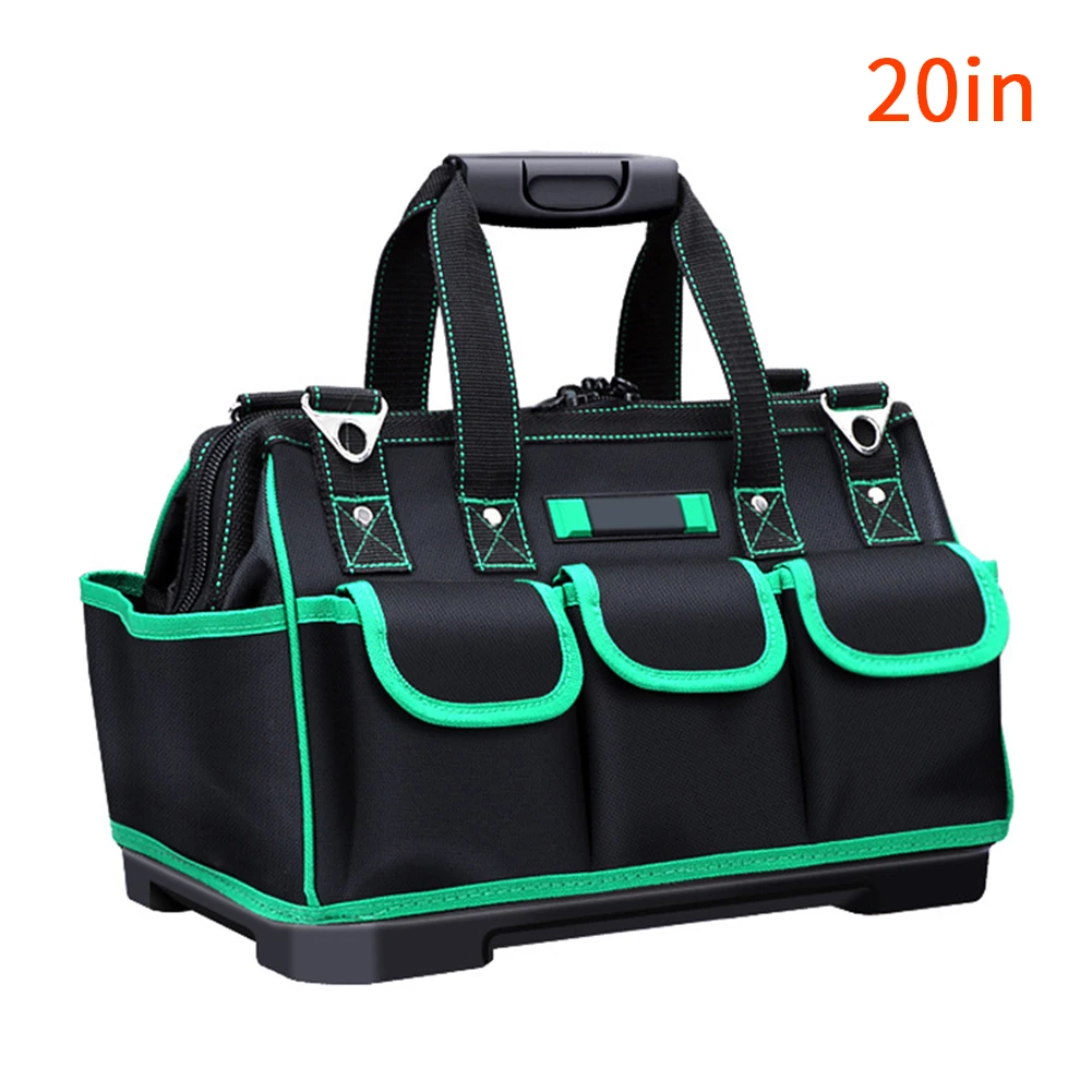 20 inches green Многофункциональный сумки для инструментов большой Ёмкость утепленные профессиональные инструменты для ремонта сумка 1" 16" 1" 20" Электрика органайзер, сумка для хранения - Цвет: 20 inches green