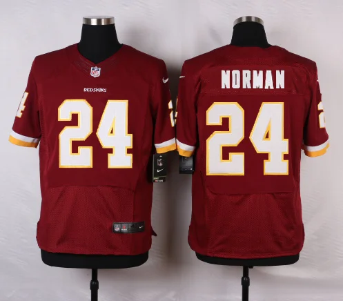 Красный Стилизованный, высокое качество, мужской Джерси с принтом "Josh Norman" - Цвет: Красный