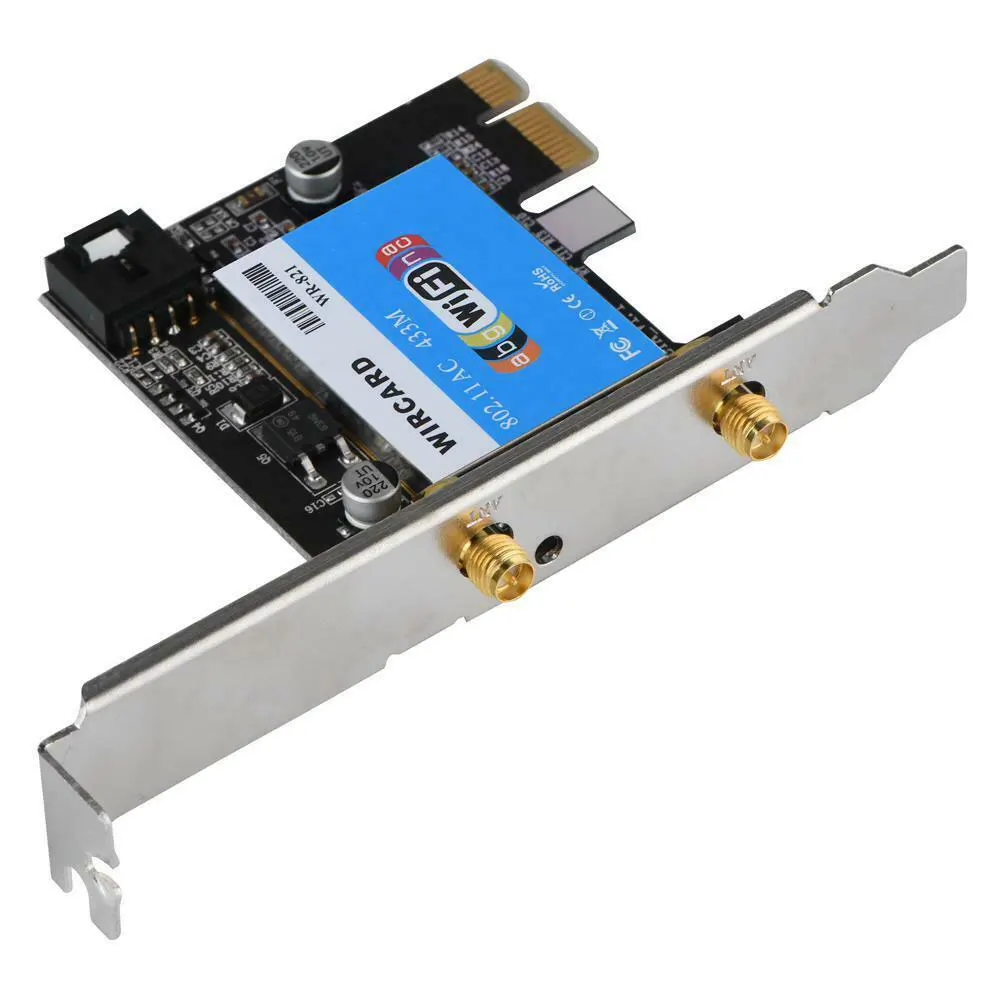 2,4 5G 433M адаптер Wi-Fi стабильная Замена Высокая совместимость PCI-e Настольный ПК Bluetooth передача офисная Беспроводная быстрая