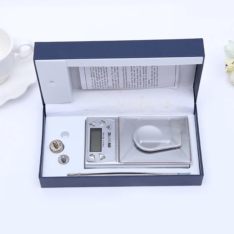 

High Precision 10/20/50G 0.001g LCD Digital Jewelry Scale Lab Gold Herb Balance Blue Backlight Weight Gram Worldwide Store Hot
