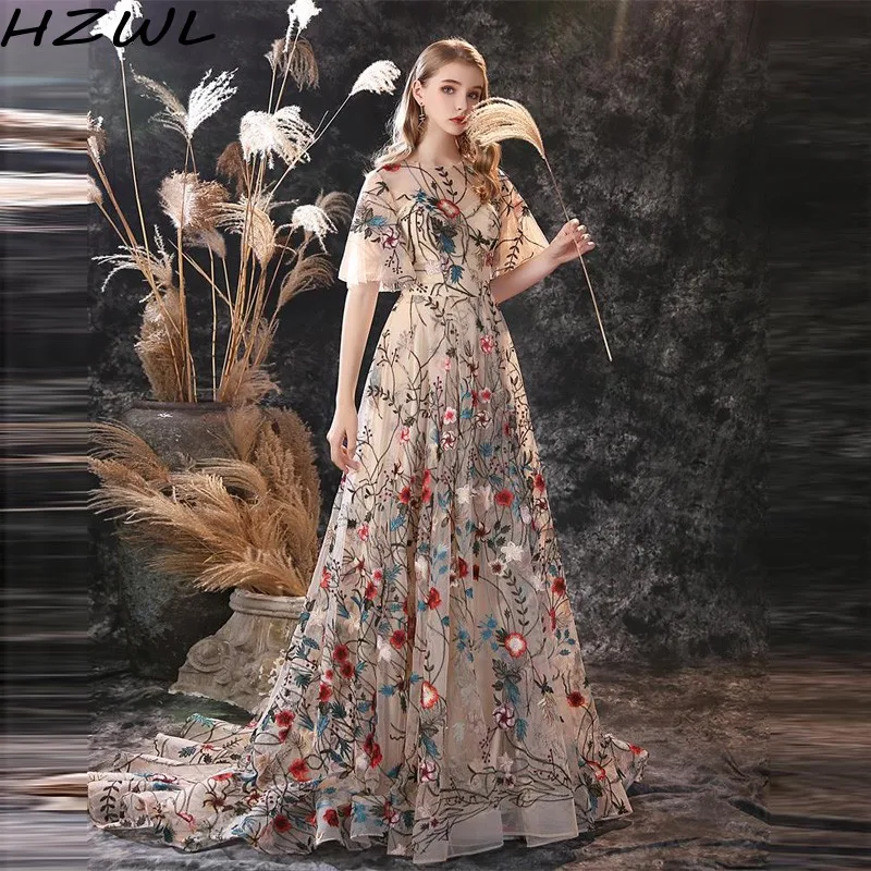 Вышитые кружева реальные изображения платья для выпускного вечера с коротким