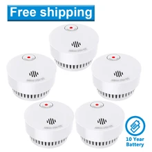 CPvan SM01 5 шт./лот Беспроводной детектор дыма 10 лет батарея EN14604 CE сертифицированная система пожарной сигнализации фотоэлектрический датчик rookmelder Огонь пожарная сигнализация пожарный извещатель