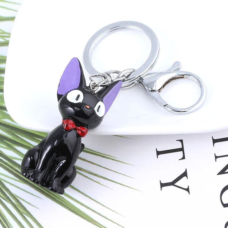 Кики СЛУЖБА ДОСТАВКИ JiJi Кот брелок Кики магический веник фигурка игрушки брелок Hayao Миядзаки мультфильм ювелирные изделия