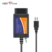 Elm327 obd2 scanner elm 327 usb v1.5 leitor de código bluetooth ferramenta auto scanner diagnóstico feito para forscan automotivo