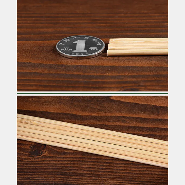 Sturdy Bamboo Skewer Sticks BBQ Fruit Shish Kebab Natural Wood 25cm Sticks Barbecue Stick SP99