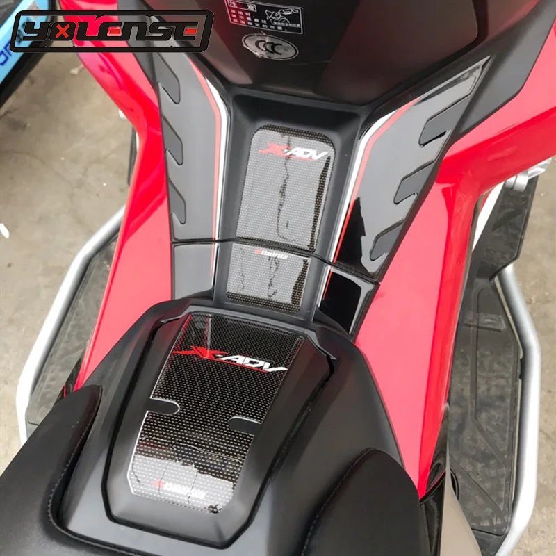 Мотоцикл 3D углеродного волокна Танк Pad наклейка протектор наклейки для HONDA X-ADV750 X-ADV XADV 750 XADV750