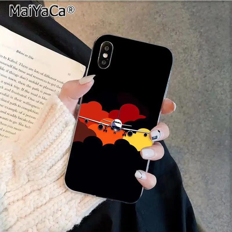 A14 MaiYaCa путешествие самолет кабина Силиконовый ТПУ чехол для телефона Apple iphone 11 pro 8 7 66S Plus X XS MAX 5s SE XR сотовые телефоны - Color: A14