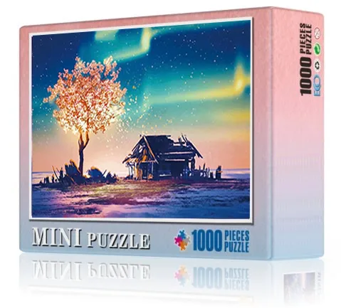 Пазлы с картинками, 1000 деталей, деревянные сборные мини-пазлы, игрушки для взрослых детей, детские игры, развивающие игрушки GYH - Цвет: 66-006 with Box