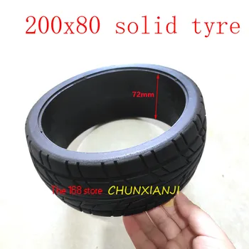 

Size 200x80 Solid Tyre PU Tire, for Golf Cart, Bag Cart, Electric Go Kart, Microporous Elastic Tyre