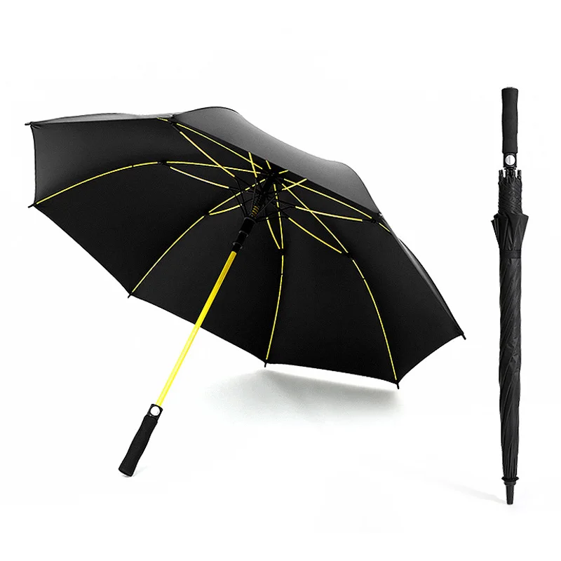 

Extra Large Oversize Windproof Golf Umbrella Color Glassfiber Rib Automatic Open Straight Long Handle Umbrella