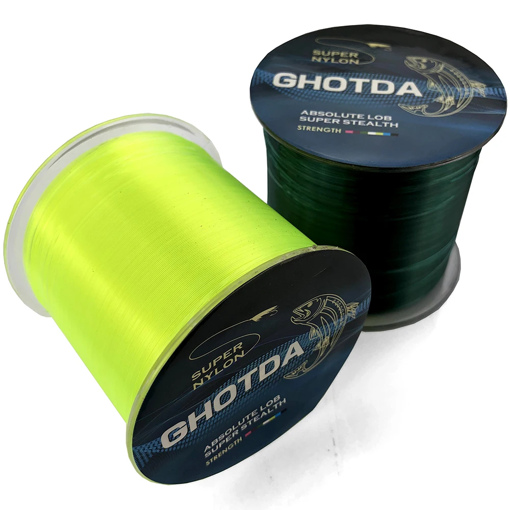 2pcs 500m Super Strong Nylon Fishing Line 2kg 13kg 7 Colors Japan Monofilament Main Line For