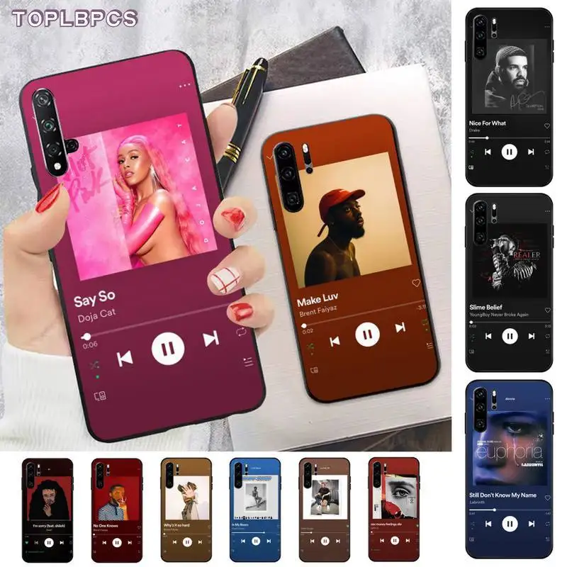TOPLBPCS эстетика песни текст Эстетическая роскошь чехол для телефона huawei P8 P9 p10 p20 P30
