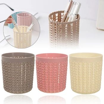 

Multi-function Pen Holders Make Up Brush Holder Plastic Pencil Cases Stationery Supplies Storage Organizer 3 Colors